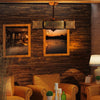 Caged Crystal Ceiling Fan Light with 6 Gear Speeds and 3 Fan Blades-Coffee
