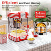Theater Style Popcorn Machine with Stainless Steel Kettle-Red
