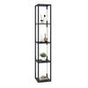 Floor Lamp with 3-Level Dimmable LED Bulbs and Rotatable Poles-Black