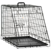 Pawhut Trapeze Collapsible Dog Pet Travel Box Cage Removable Tray 78 x 47 x 55cm