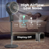 HOMCOM 20 dB Silent Standing Fan for Bedroom, 44