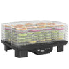 HOMCOM 40-70â Six-Tray Food Dehydrator - Black