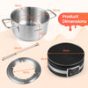 Electric Fondue Pot Set 1200W Fondue Maker with Removable Stainless Steel Pot