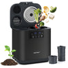 4L Electric Composter with Lid and Auto-Cleaning for Kitchen-Black