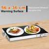 Electric Warming Tray with Cool-Touch Handles and Stainless Steel Frame
