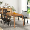 Entryway Bench for 2 Windsor Bench with Spindle Back-Black