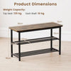 Entryway Set with 3-Tier Shoe Rack Console Table and Freestanding Coat Stand