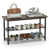 Entryway Set with 3-Tier Shoe Rack Console Table and Freestanding Coat Stand