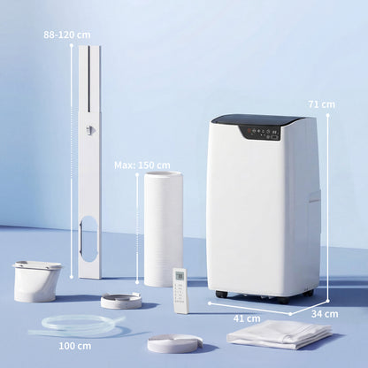 HOMCOM Portable Air Conditioner 12000 BTU in White
