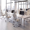 Ergonomic Office Chair with Headrest High Back Desk Chair-White