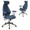 Ergonomic Office Chair with Suede Fabric and 2D Headrest
