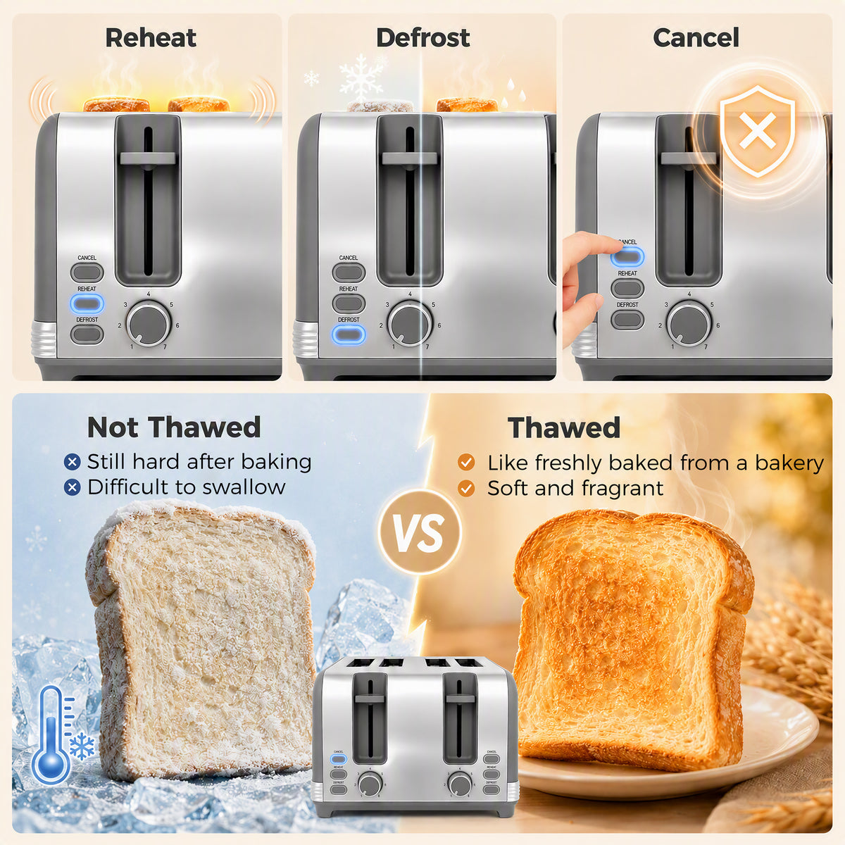 HOMCOM Stainless Steel Kettle and Toaster Set in Grey