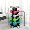 SPORTNOW Hex Dumbbells Set with Dumbbell Rack, Hand Weights for Home Gym Strength Training, 2 x 1kg, 2 x 2kg, 2 x 3kg, 2 x 4kg