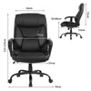 Executive Chair with 6 Point Massage and Adjustable High Back-Black