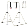 Expandable Gymnastic Bar for Kids 4-Level Height Adjustable Gymnastic Bar-Beige