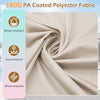 Extra Large Double-Sided Patio Umbrella Twin with Fillable Base-Beige