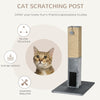 PawHut Cat Tree Scratching Post for Indoor Cats 79cm Jute Scratcher Climber w/ Carpet Base Dangling Toy √¢‚Ç¨‚Äú Grey