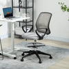 Vinsetto 100-120cm Draughtsman Office Chair, with Footrest - Light Grey