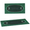 SPORTNOW Professional Poker Mat, 12-Player Water-resistant Poker Table with Felt Surface, Carry Bag, Green