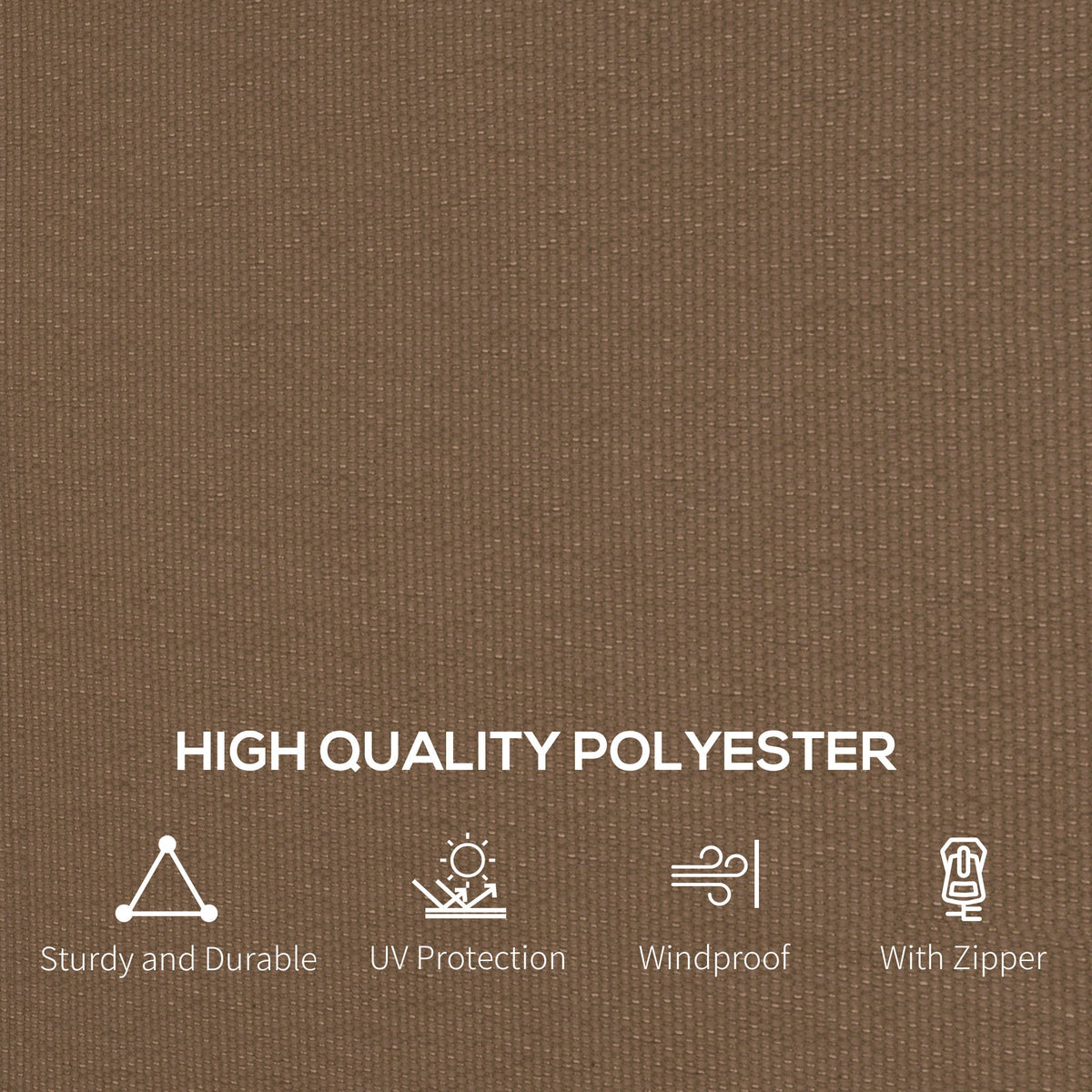 Outsunny 4 Pack Replacement Gazebo Curtains Privacy Panel for Most 3 x 4m Gazebo Canopy Pavillion Outdoor Shelter Sidewalls Accessories Dark Brown
