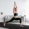 Tri-Fold Folding Exercise Mat with PU Leather Cover-Black