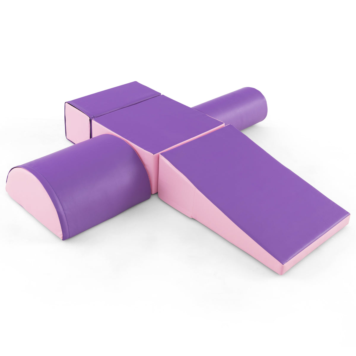 5-Piece Soft Waterproof Kids Climb &amp;amp; Crawl Activity Playset-Purple