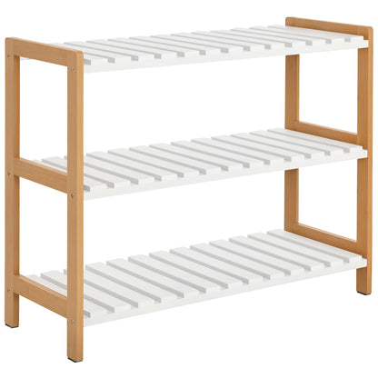 HOMCOM 3-Tier Shoe Rack