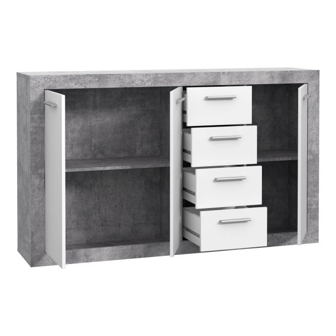 Baccio 153cm 3 Door 4 Drawer Sideboard (BCCK241)