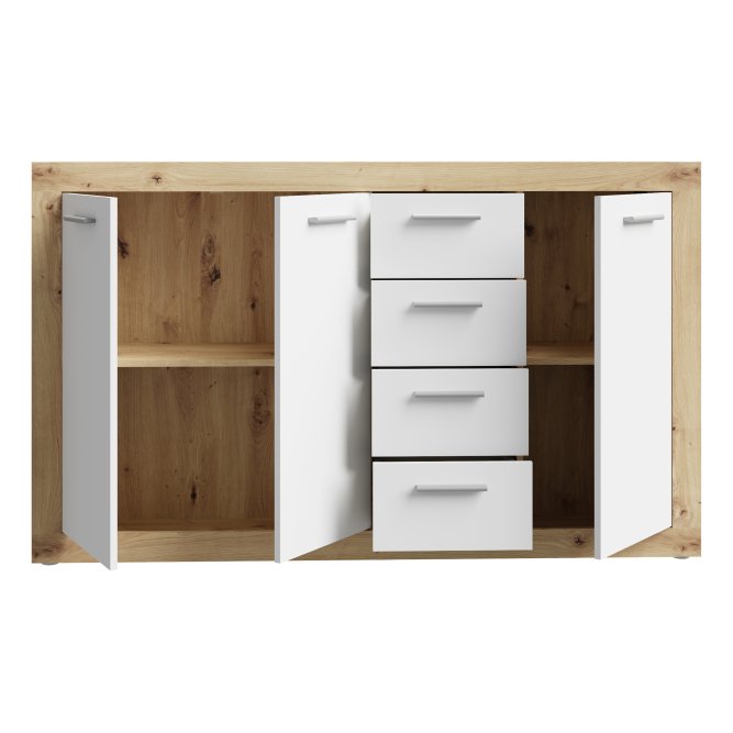 Baccio 153cm 3 Door 4 Drawer Sideboard (BCCK241)