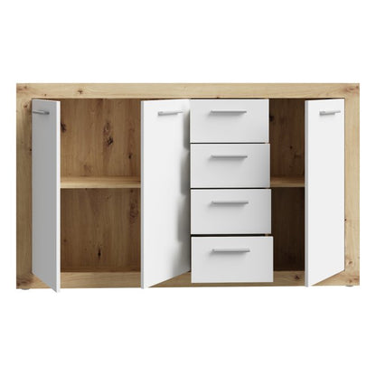 Baccio 153cm 3 Door 4 Drawer Sideboard (BCCK241)
