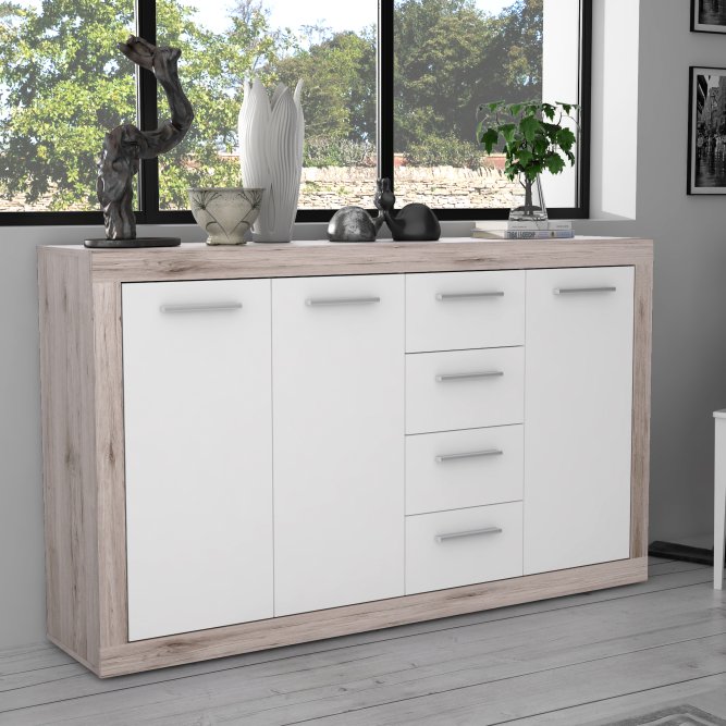 Baccio 118cm 3 Door 3 Drawer Sideboard (BCCK231)