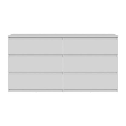 Chelsea 154cm 6 Drawer Chest (CHLK26) in White
