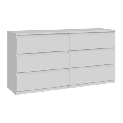 Chelsea 154cm 6 Drawer Chest (CHLK26) in White