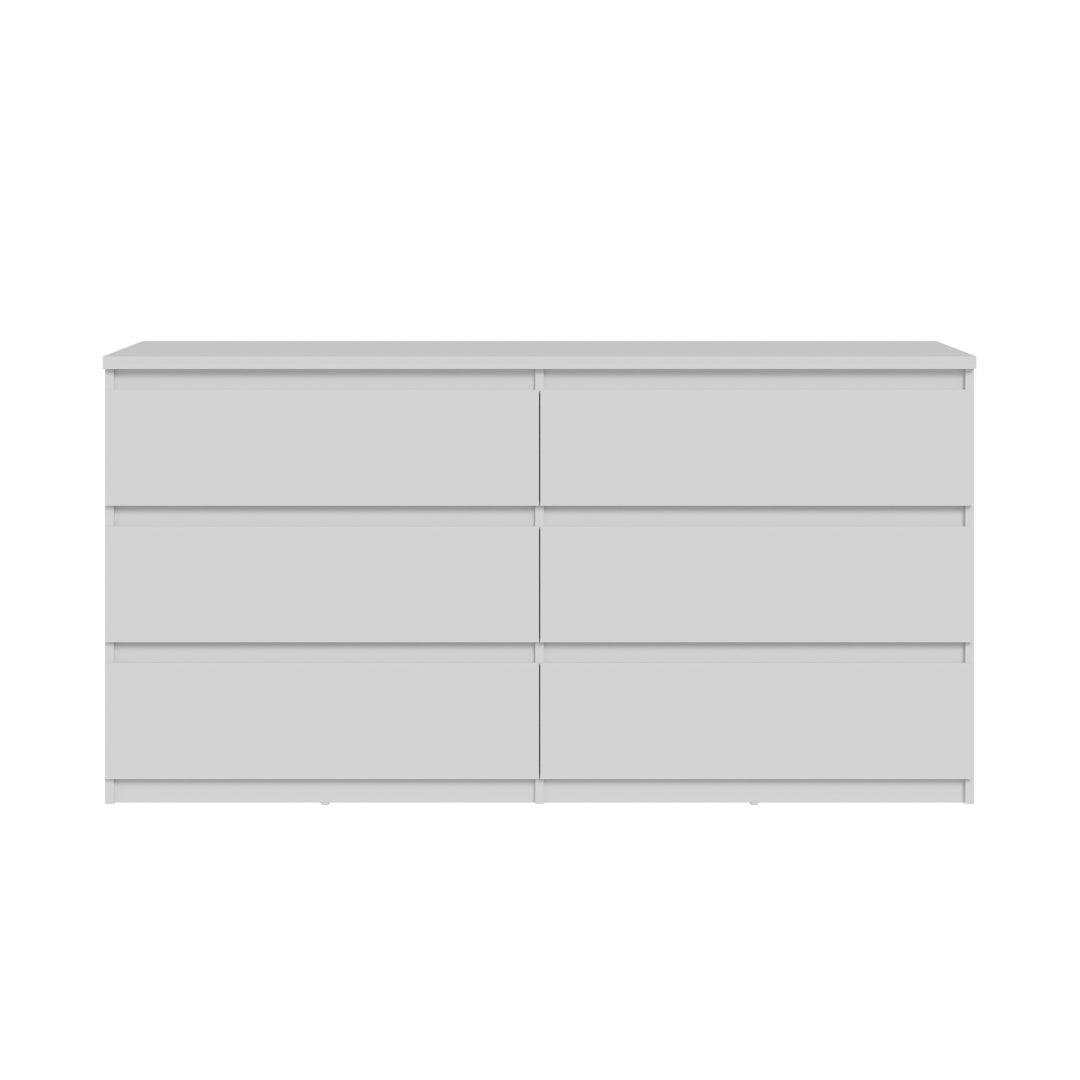 Chelsea 154cm 6 Drawer Chest (CHLK261) in White