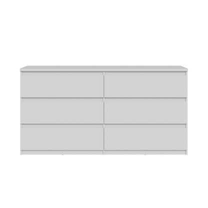 Chelsea 154cm 6 Drawer Chest (CHLK261) in White