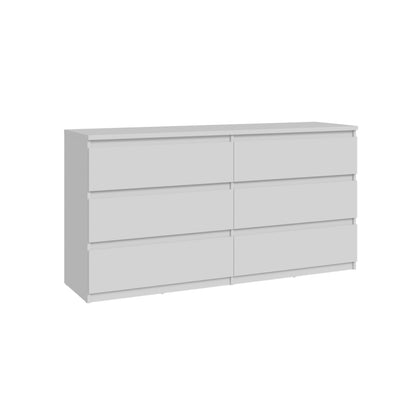 Chelsea 154cm 6 Drawer Chest (CHLK261) in White