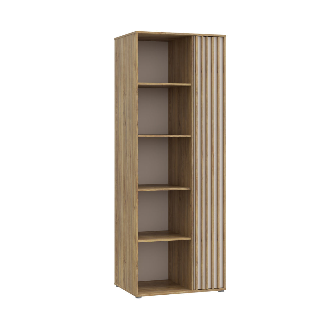 Eliston 74cm Bookcase with Cupboard (EGMR721) in Mauvella Oak and Sand