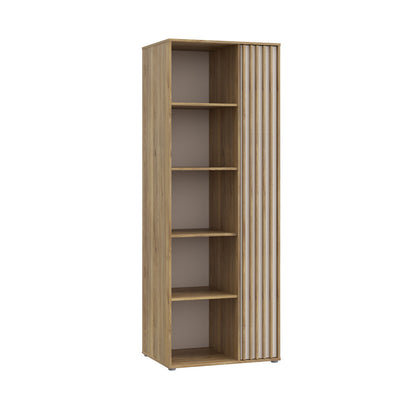 Eliston 74cm Bookcase with Cupboard (EGMR721) in Mauvella Oak and Sand