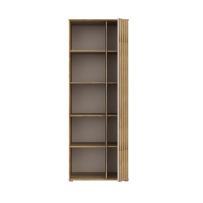 Eliston 74cm Bookcase with Cupboard (EGMR721) in Mauvella Oak and Sand