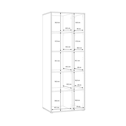 Eliston 74cm Bookcase with Cupboard (EGMR721) in Mauvella Oak and Sand