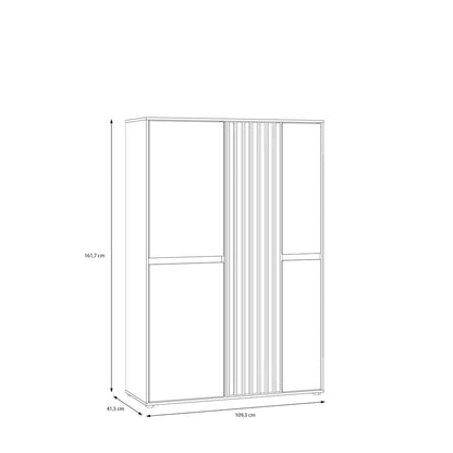 Eliston 110cm 5 Door Display Cabinet (EGMV631)