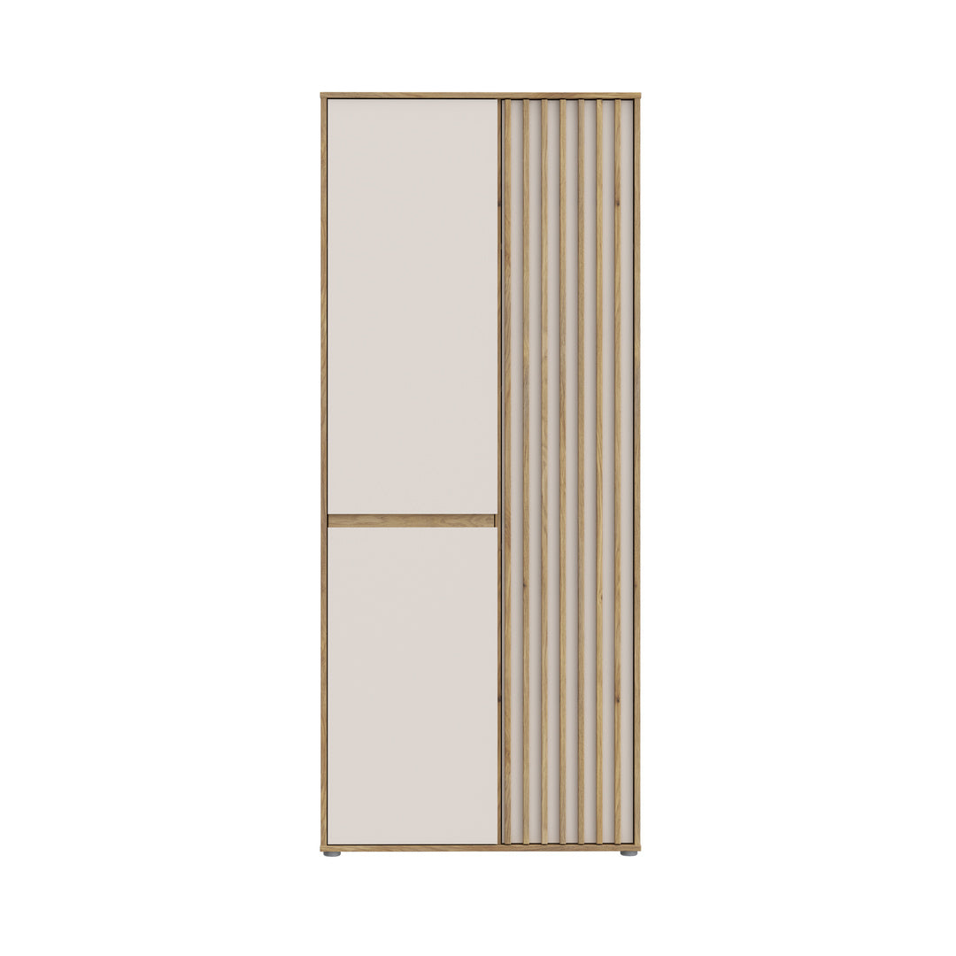 Eliston 84cm 2 Door Wardrobe (EGMS822) in Mauvella Oak and Sand