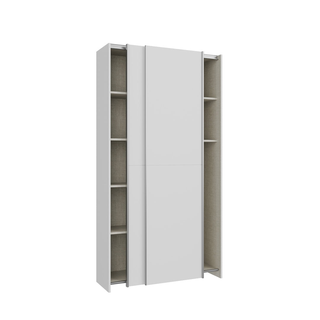 Home Nook Sliding Door Wardrobe 100cm in White