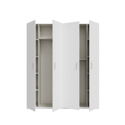 Home Nook Hinged Door Wardrobe 178cm in White