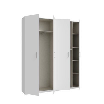 Home Nook Hinged Door Wardrobe 178cm in White