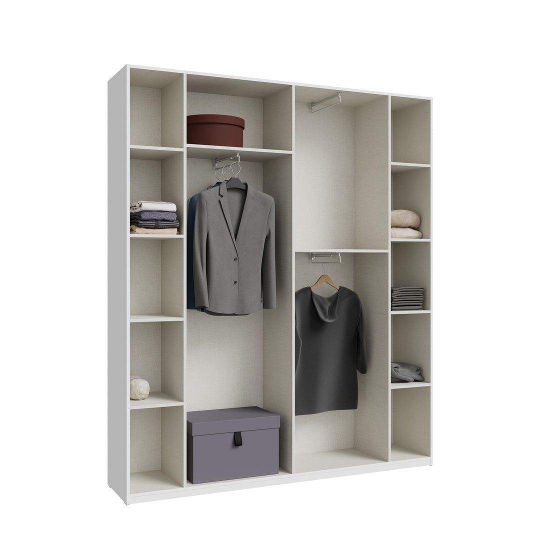 Home Nook Hinged Door Wardrobe 178cm in White