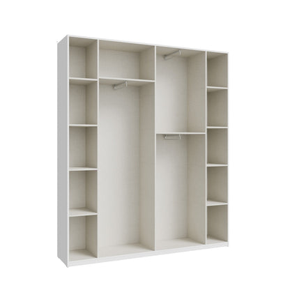 Home Nook Hinged Door Wardrobe 178cm in White