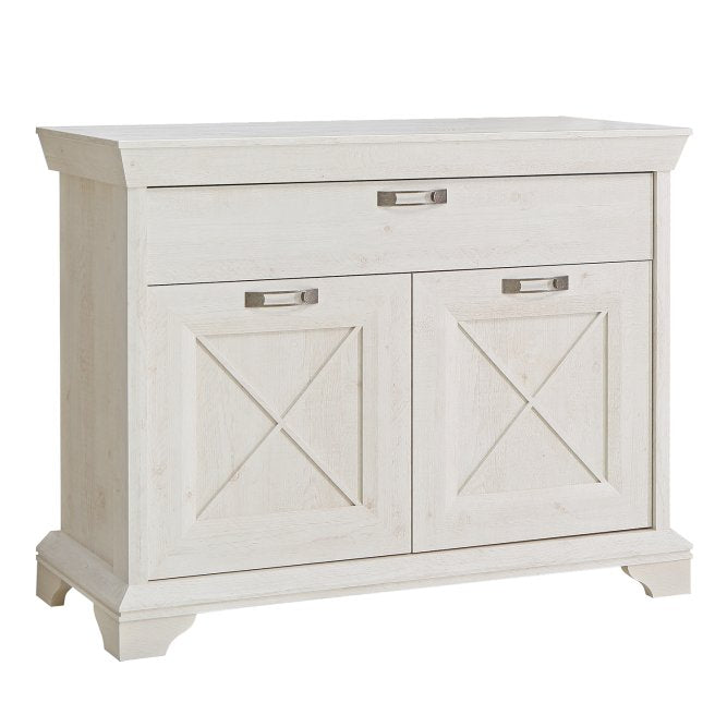 Kashmir 2 Door 1 Drawer Sideboard (KSMK223) in White Pine