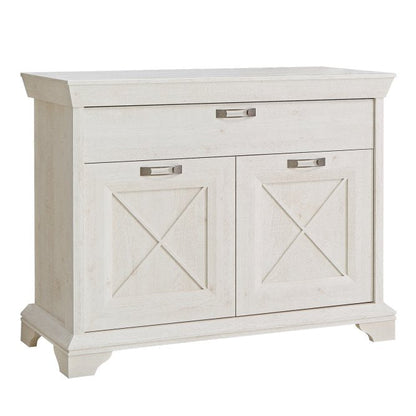 Kashmir 2 Door 1 Drawer Sideboard (KSMK223) in White Pine
