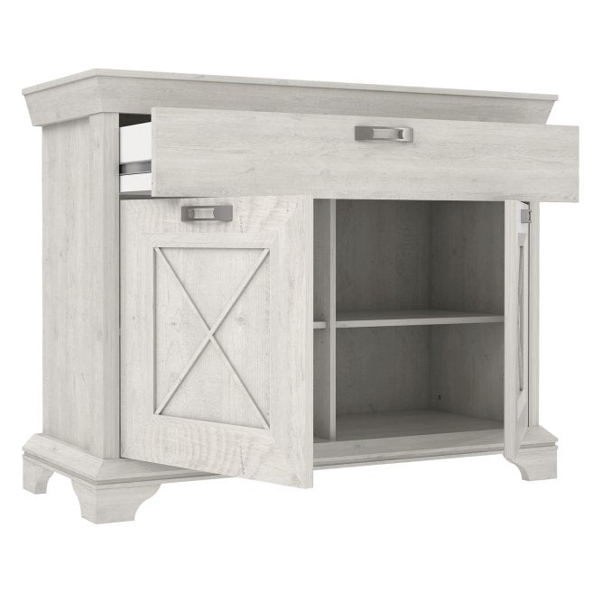 Kashmir 2 Door 1 Drawer Sideboard (KSMK223) in White Pine